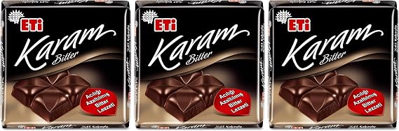 Eti Karam 45% Cocoa Dark Chocolate 60 g 3 pack