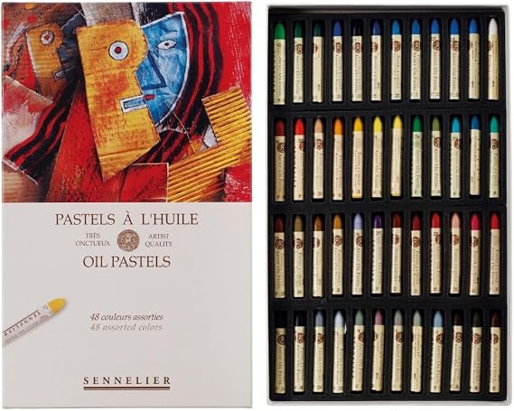 SENNELIER Oil French Pastel for Professional Artists, Introductory Set of 48