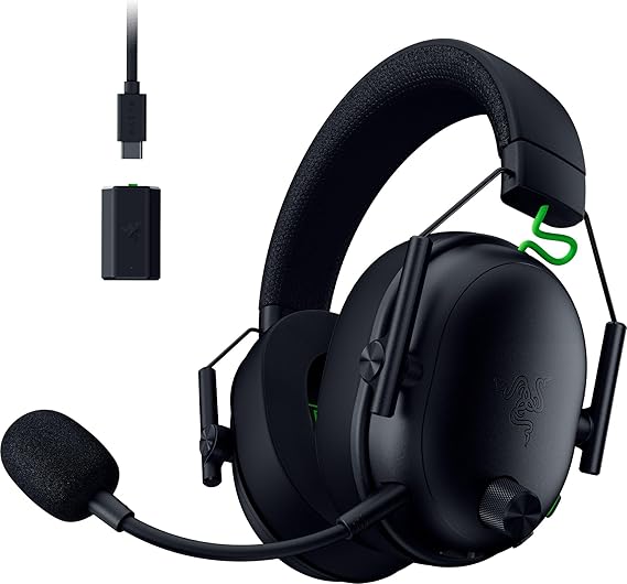 Razer BlackShark V3 XBOX S|X - Wireless esports headset - TriForce 50mm Driver - Detachable Wideband Mic - HyperSpeed 2,4 GHz & Bluetooth - Surround Sound - Xbox/PC | Black