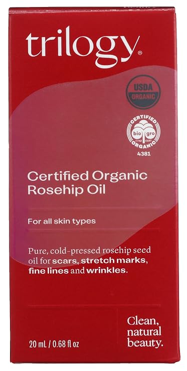 Trilogy TRR-ROS-U-TRO20 Certified Organic Rosehip Oil 20ml/0.67 Ounce
