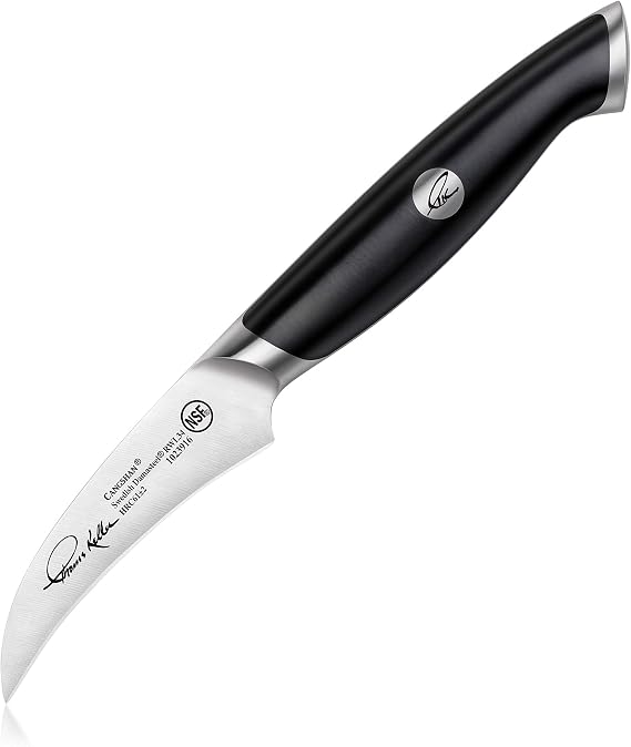 Cangshan Thomas Keller Signature Collection Swedish Powder Steel Forged, 2.75-Inch Peeling Knife, Black