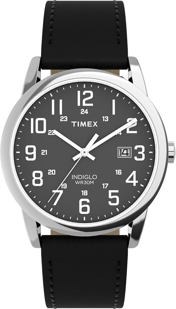 Timex Men's Easy Reader Classic 38mm Leather Strap Watch
