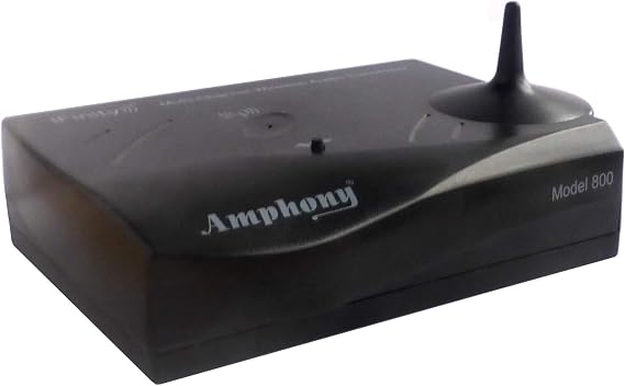 Multi-channel wireless audio transmitter to make wireless surround speakers, model 800, transmits 4 audio channels, 300ft range, connects to any audio source, better than wireless digital bluetooth