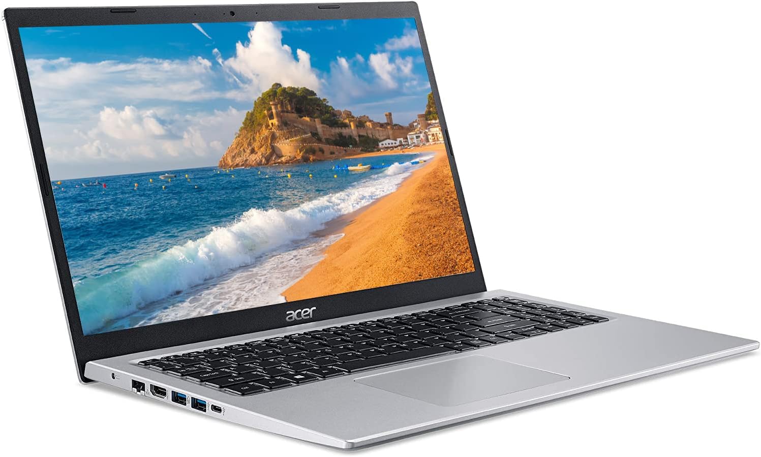 Acer Aspire 3 Slim Essential Laptop, 15.6 Full HD Display, Intel Core i3 Processor, Rj-45 Ethernet, HD Webcam, HDMI, Long Battery Life, Windows 11, wGM Accessory