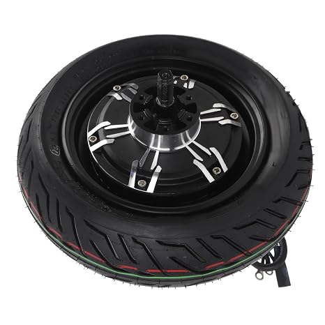 High Torsion 10 Inch Hub Motor for Electric Scooter and Motorcycle - Aluminum Alloy Wheel Hub 48V to 72V 800W to 2000W with Shock Absorbing Design