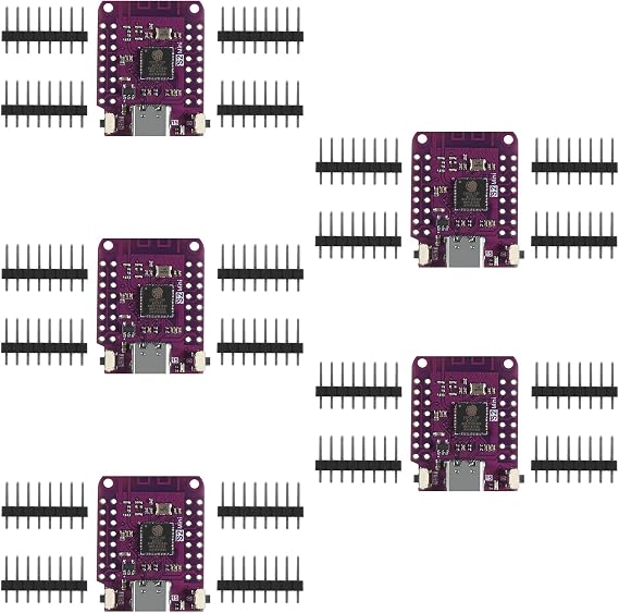 5PCS ESP32 S2 Mini S2 Mini V1.0.0 WiFi Board Based ESP32-S2FN4R2 ESP32-S2 4MB Flash Type-C Connection Compatible with MicroPython