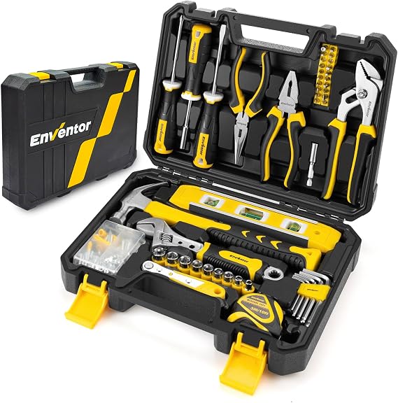 Enventor Tool Kit, 108PCS General Household Hand Tool Set