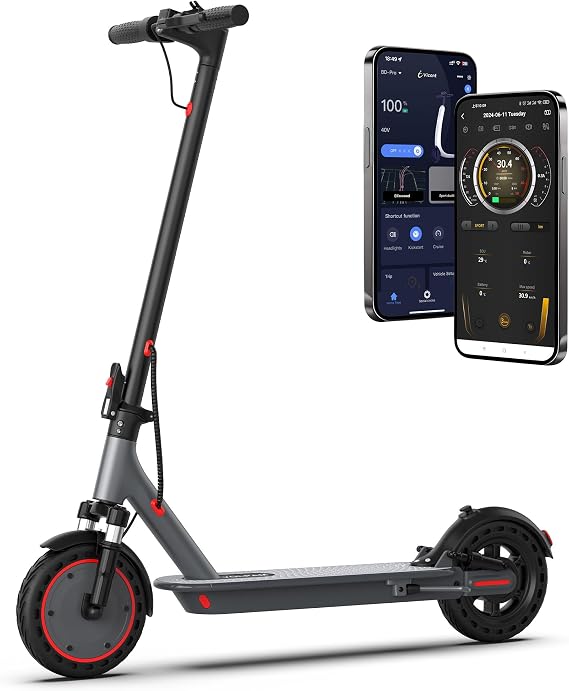 VOLPAM 10 Inches 500W Adult Electric Scooter with Dual Suspensions
