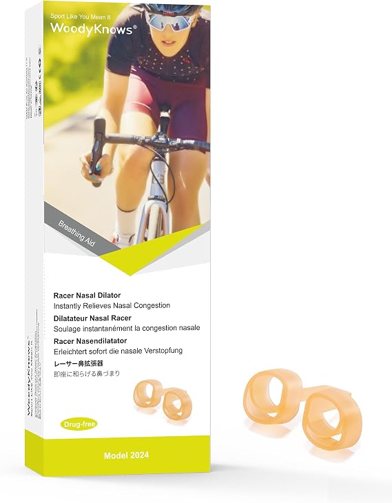 Racer Nasal Dilator, Model Standard, Improves Sports Airflow, Nasal Congestion aid (M 3Pack)