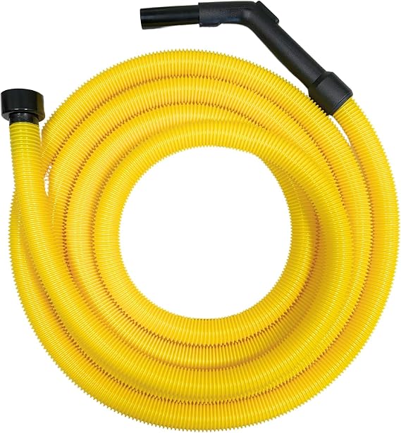 Wessel-Werk Flexible Vacuum Cleaner Hose Replacement with 1-1/4 inch Crushproof Hose in Safety Yellow, 2-1/4 Hose Cuff is Compatible with Craftsman, ShopVac, and Ridgid Wet and Dry Vacs (50 Foot Hose)