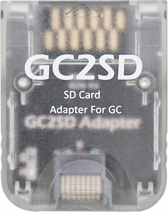 Micro SD Card Adapter TF Memory Card Reader Compatible with Gamecube Wii Console Transparent