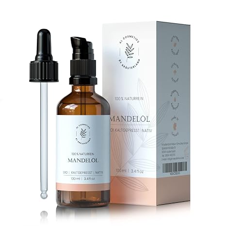 Organic skin oil 100 ml cold pressed 100 % natural for face and body care massage oil against wrinkles dry skin and anti-ageing.