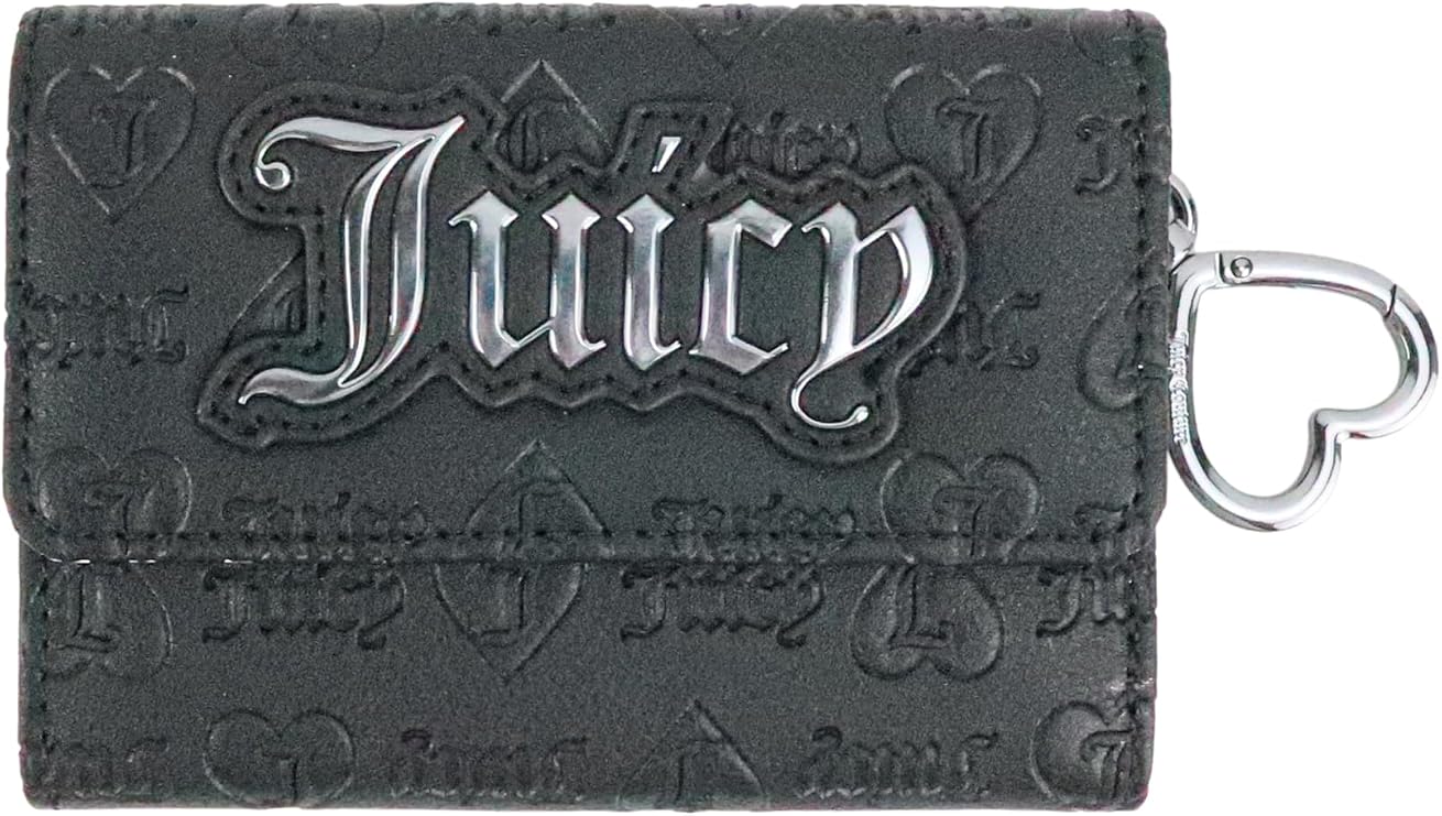 Juicy Couture Womens Upgrade U Double-Sided Trifold Wallet, Stylish & Functional Accessory for Cards