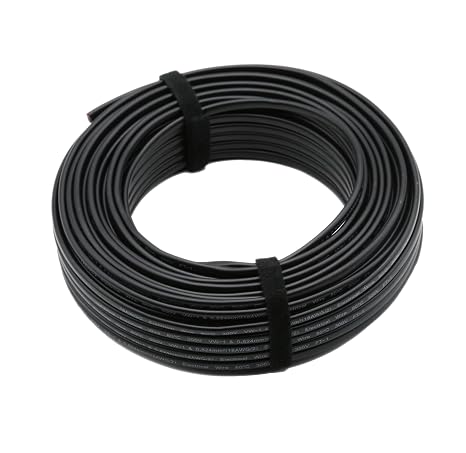 18 Gauge 2 Conductor Electrical Wire,18/2 Wire Low Voltage Electronic Device Wiring, Speaker Wire, LED Light Power Cord, Automotive (2C-18AWG, 100FT) Pure Copper Wire