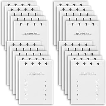 20 PCS Printer Roller Cleaning Sheets, 8.5 x 11 Inch Letter Size Laser & Inkjet Printer Cleaner Sheet Paper Kit for Computer Scanner Fax Copier Printing Cleaning