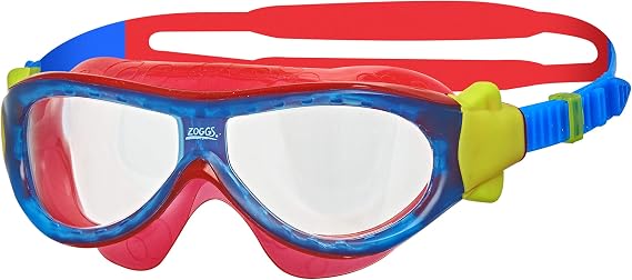 Zoggs Kids' Phantom Anti-Fog UV Protection Quick-Adjust Strap No-Leak Wide View Soft Comfortable Swimming Mask for Ages 0-6