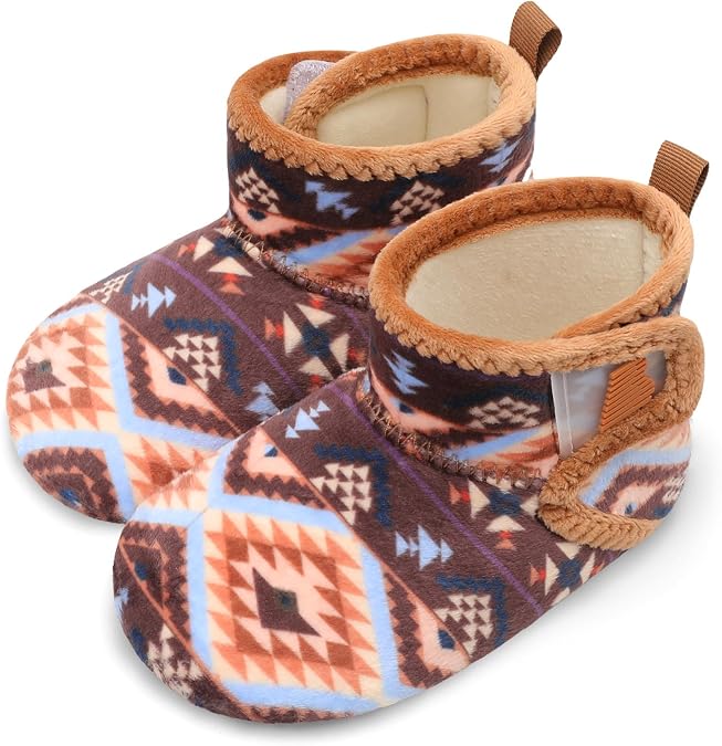 BARERUN Baby Toddler Slippers Girls Boys House Shoes Fuzzy Boots Socks