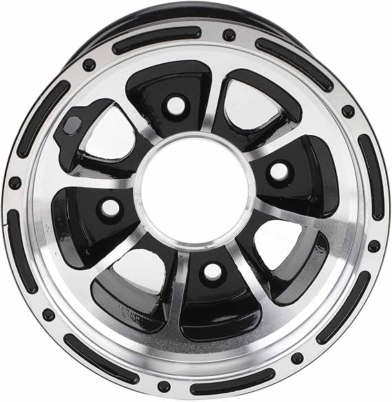 8in ATV Wheel ATV UTV Wheel High Strength Sporty Look Aluminum Alloy Wheel Rim for Quad Bike Off Road Vehicle ATVs Kart Cart (Rear Wheel)