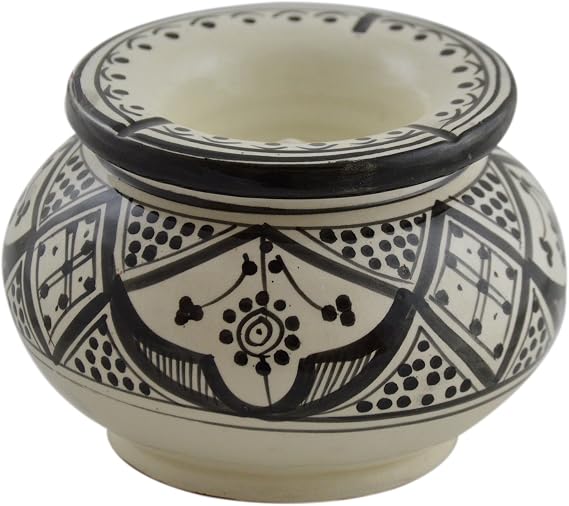 Ceramic Ashtrays Moroccan Handmade Smokeless Exquisite Large Glazes