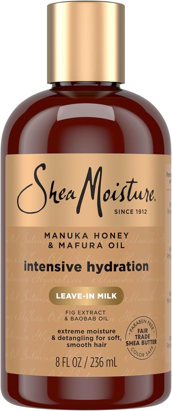 Shea Moisture Manuka Honey and Mafura Oil Intensive Hydration Leave-in Milk, 8 oz