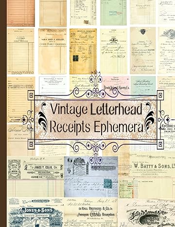 Vintage Letterhead Receipts Ephemera (Ephemera Series 2)