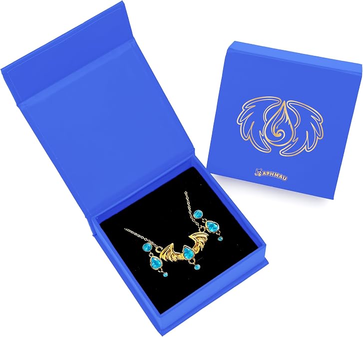 Aphmau Aphmeow Necklace & Earring Jewelry Set - Official Licensed Merch from Youtube Gaming Channel - Hypoallergenic, Waterproof & Tarnish-free Stainless Steel