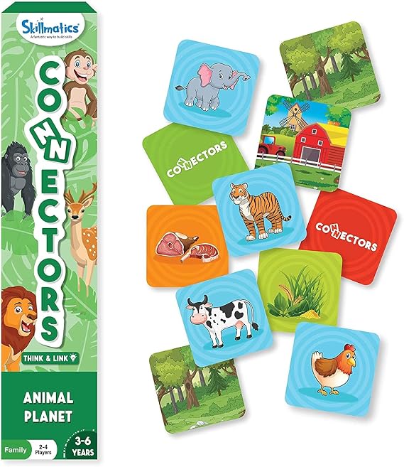 Skillmatics Educational Game Connectors Animal Planet