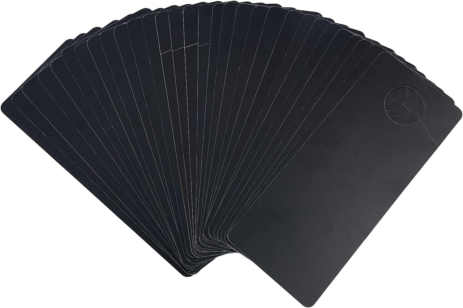 GLOBLELAND 30PCs Double-side Blank PVC Door Sign Dont Disturb Sign Plastic Door Knob Hangers to DIY Text for Office Home Hotel Restaurant DIY Craft Black