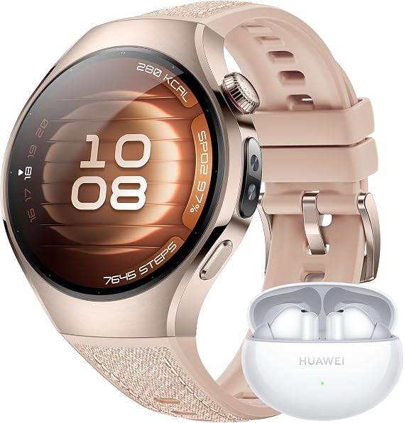 HUAWEI WATCH 5 Smartwatch Beige 42mm + Freebuds 6i White