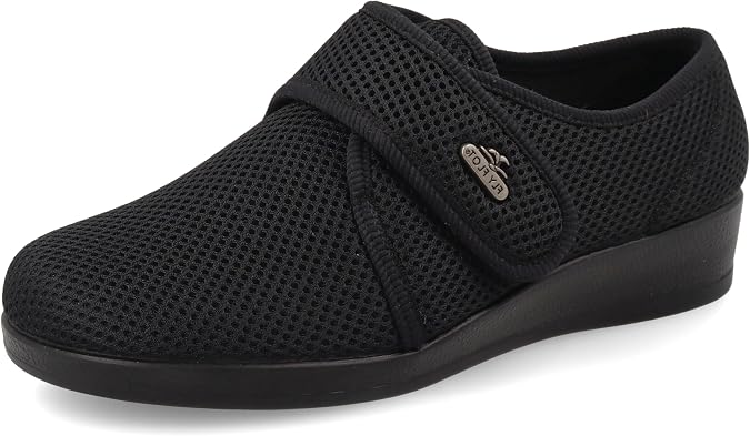 Fly Flot Women's Bellona Elastic Microfibre Slippers with Adjustable Fastening, Shock Absorbing Insole Sandals