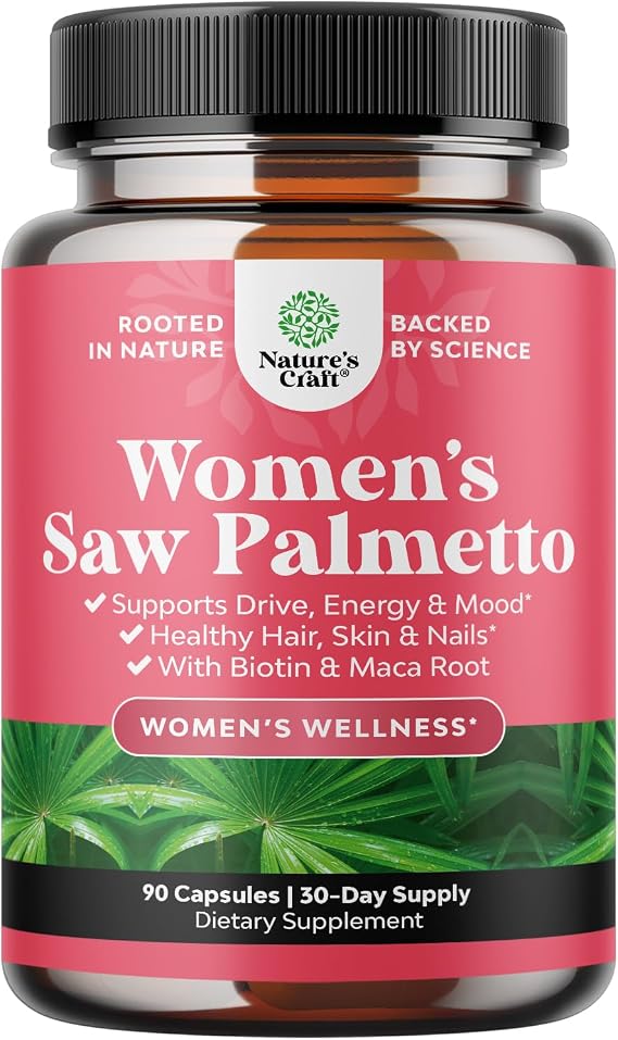 Saw Palmetto for Women - Hair Support - 90 Capsules