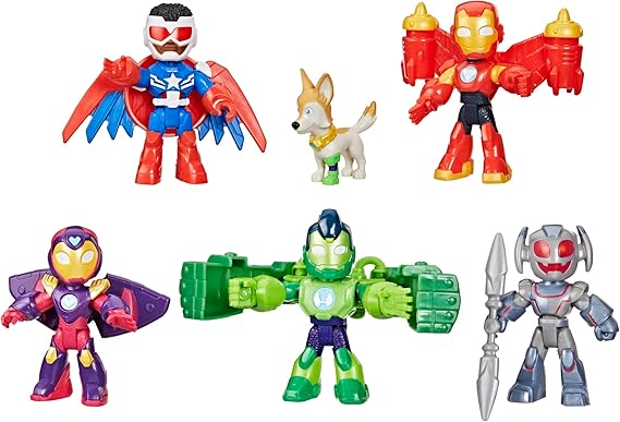 Marvel Iron Man and his Awesome Friends Armored-Up Avengers Pack, 3-Inch (7.6 CM) Action Figures, Toy Playsets for Boys & Girls, Ages 3+