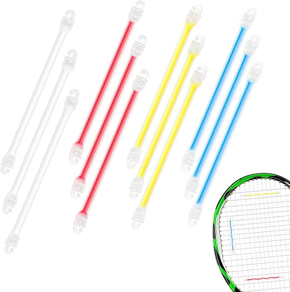 12Pcs Tennis Racket Dampener, 4 Colors for Tennis Player
