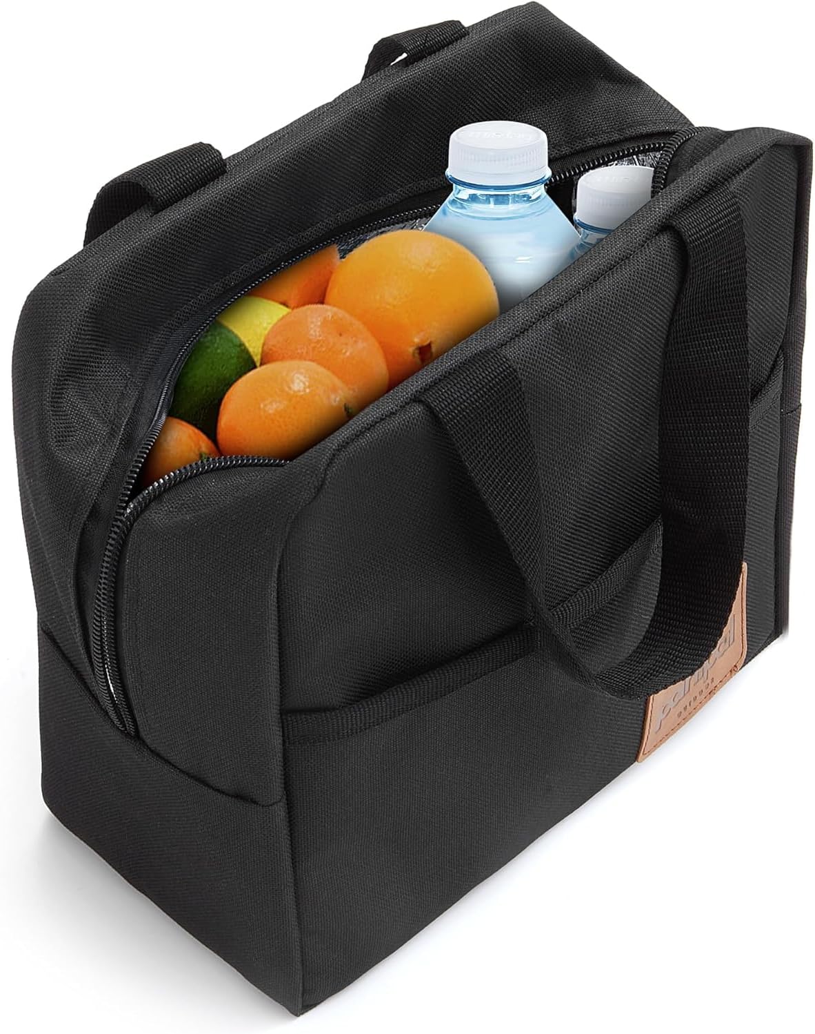 Outdoor Termal Kaplama Beslenme Çantası, 5.8 L, Siyah, Seyahat Kamp ve Piknik için, SıcakSoğuk Saklama Özellikli