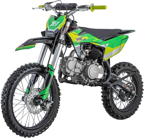 X-PRO 125cc Gas Dirt Bike Pit Bike Adults Dirt Pit Bike 125 Dirt Bike Dirt Pitbike,Big 17"/14" Tires!