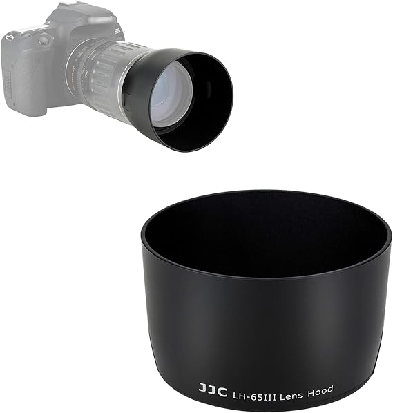 JJC ET-65III Lens Hood for Canon EF 85mm f1.8 USM, EF 100mm f2.0 USM Lens