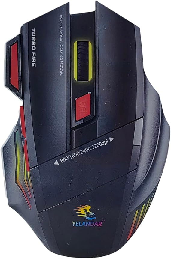 Kablosuz, Şarj Edilebilir 7 Tuşlu Oyuncu Bilgisayar Faresi (Q1) - Kablosuz Mouse, Q1 Gaming Mouse