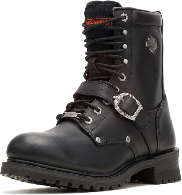 Harley-Davidson FOOTWEAR Mens Faded Glory Leather Riding Casual Boots Ankle