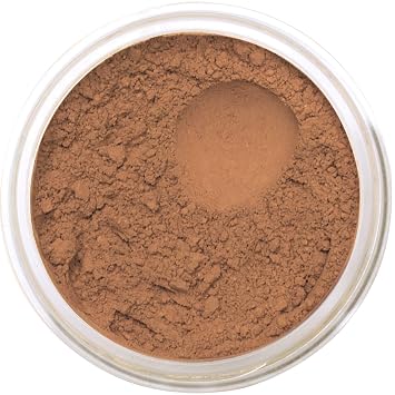 BellaTerra Cosmetics Mineral Powder Foundation Cinnamon | Rich, Warm Undertone for Deep Skin Tones | Buildable Matte Mineral Formula for Smooth, Flawless Finish 9g