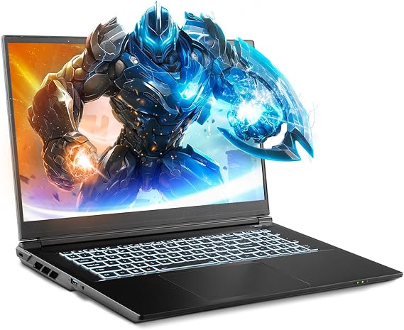 Sager 2024 NP7570E Gaming Laptop, 17.3 Inch FHD 144Hz, Intel i9-14900HX, RTX 4070 8GB, 96GB RAM, 4TB Gen4 NVMe SSD, Win 11