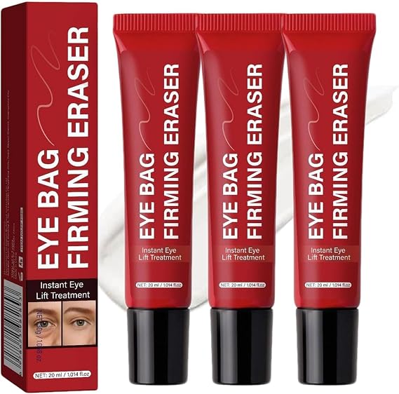Eye Bag Instant Eraser, EyeBags Remover Women, Anti-Aging Cream, eye Bag Firming Eraser, Reduces Wrinkles & Puffiness, Soothing Moisture & Refresh for Eye Area,Suitable for All Skin Types (3PCS, 20g)