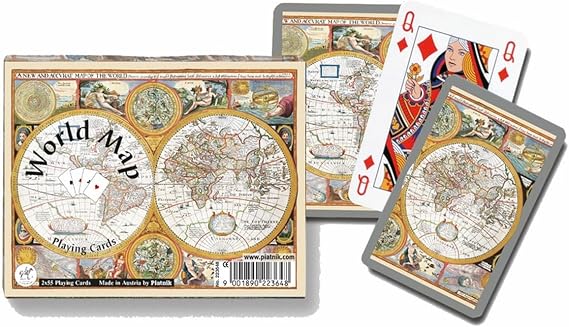 Piatnik Old World Map Playing Cards