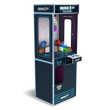 ARCADE1UP Claw Machine with 3 Levels of Difficulty, Ceiling Light