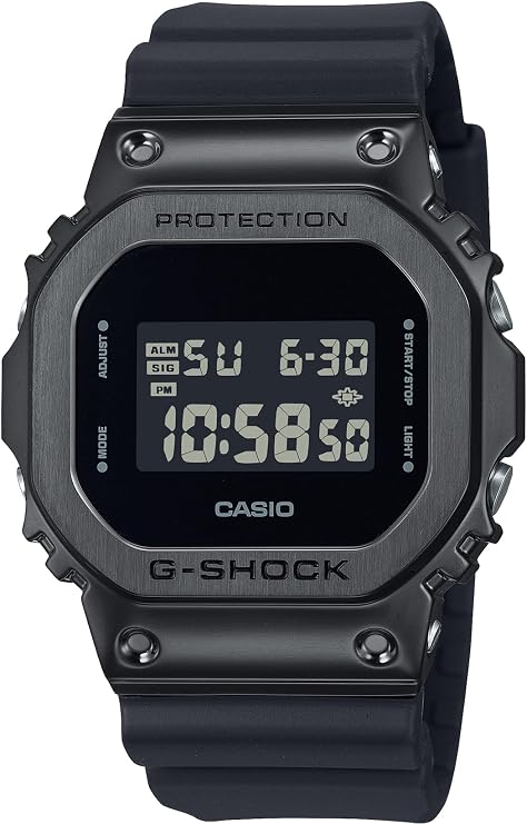 Casio G-Shock Watch Authentic Domestic Product GM-5600 LED Light, all black