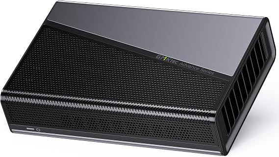 GMKtec AD-GP1 External GPU Docking Station, eGPU Enclosure with AMD Radeon 7600M XT GPU Graphics Card, HDMI2.1, DisplayPort2.0, Oculink, USB4, eGPU Dock