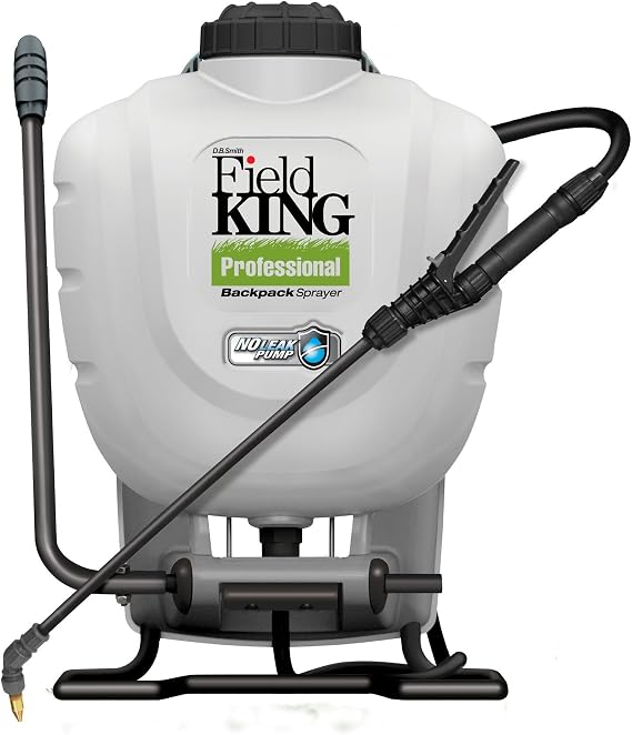 FIELD KING 190328 Backpack Sprayer, 4 Gallon, with Internal No Leak Pump Design Delivers 150 PSI