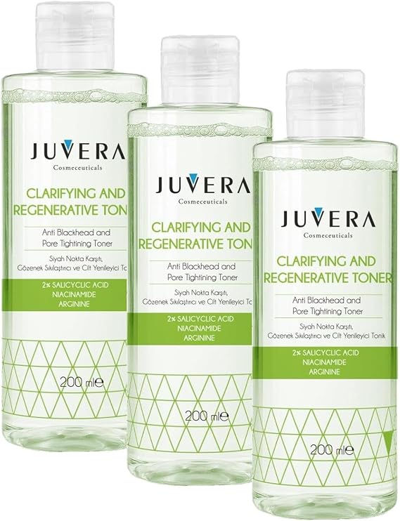 Juvera Clearifying and Regenerative Toner 200 ml Yüzde İki SA (3 paketi)