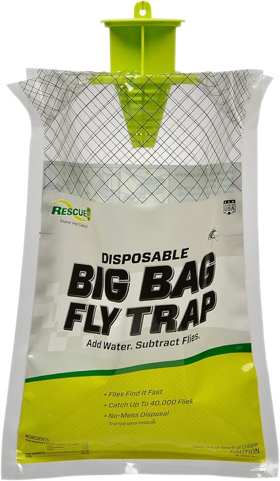 RESCUE! Big Bag Fly Trap Disposable, Outdoor Use