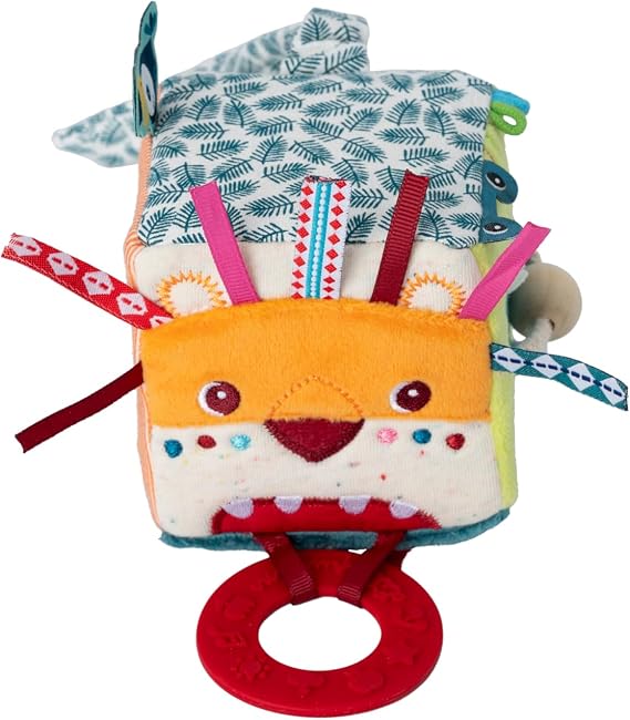 LILLIPUTIENS - Lion Activity Cube with Hanger, Multicolor (L83123)