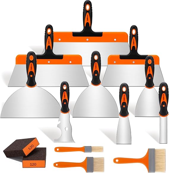 THINKWORK Putty Knife Set, 14Pcs Drywall Knife Set